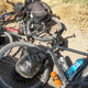 Two of the riders’ bikes